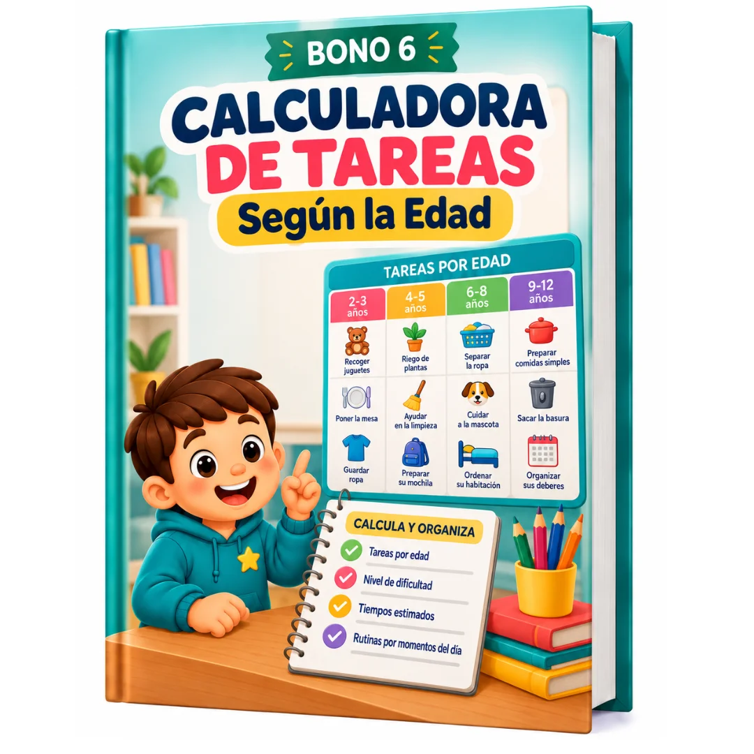 Bono 6: Calculadora de Tareas Según la Edad, guía con tabla de tareas por edad