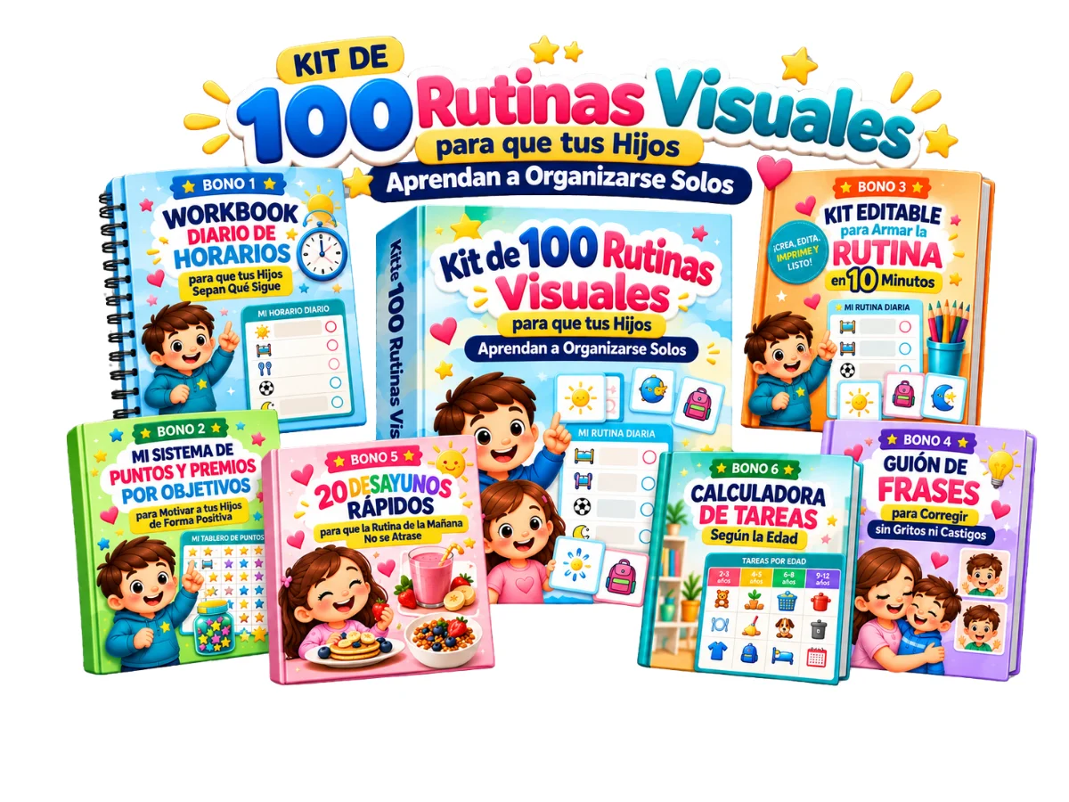 Kit de 100 Rutinas Visuales con sus 6 bonos